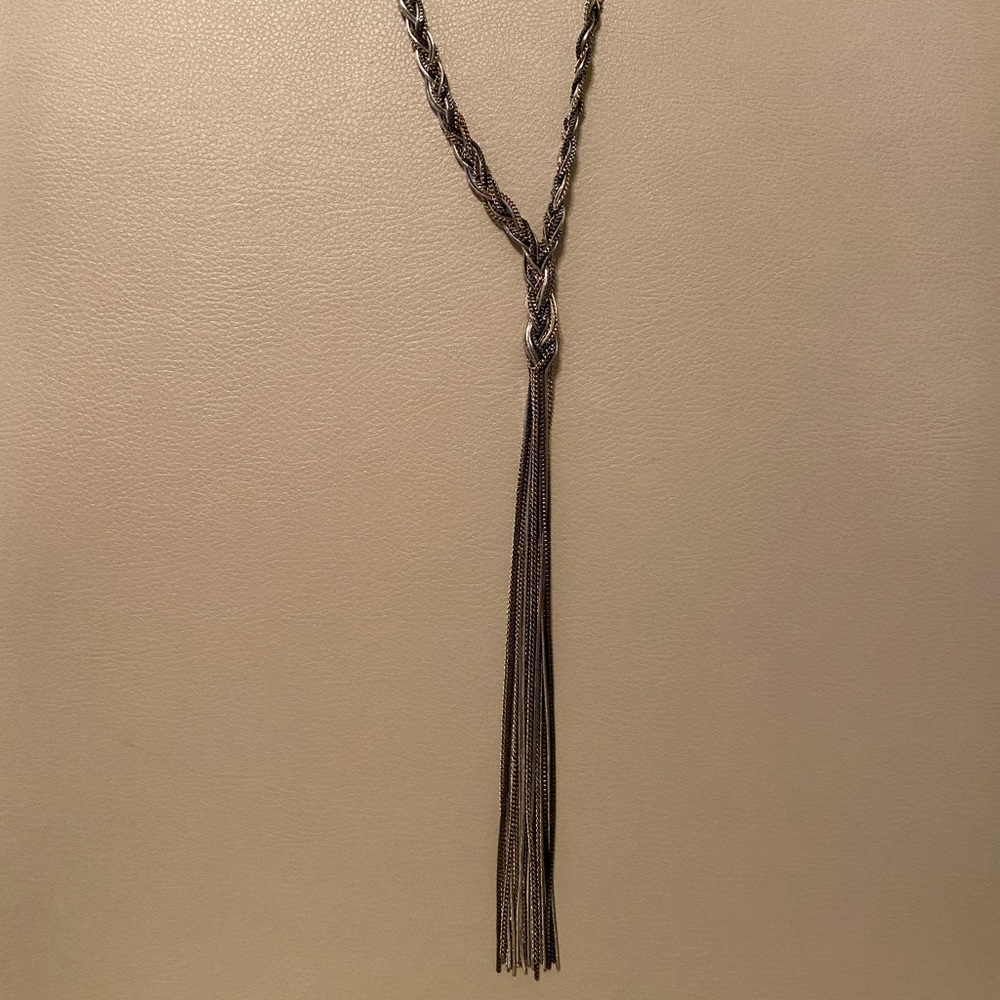 Multi-metal Lariat Necklace